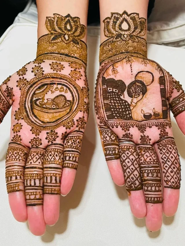 Karwa Chauth Mehndi Designs : करवा चौथ पर महिलाएं लगवाएं ये बारीक मेहंदी के लेटेस्ट डिजाइन्स