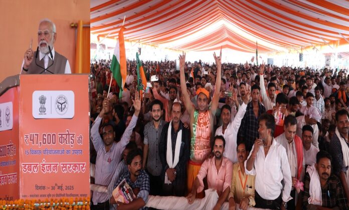 कानपुर दौरे पर प्रधानमंत्री ने कनपुरिया अंदाज में दुश्मन देश को आतंकवाद पर दिया करारा जवाब