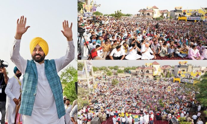 मुख्यमंत्री भगवंत सिंह मान ने मोगा में 'लोक मिलनी' कार्यक्रम के दौरान भारी जनसमूह को संबोधित किया